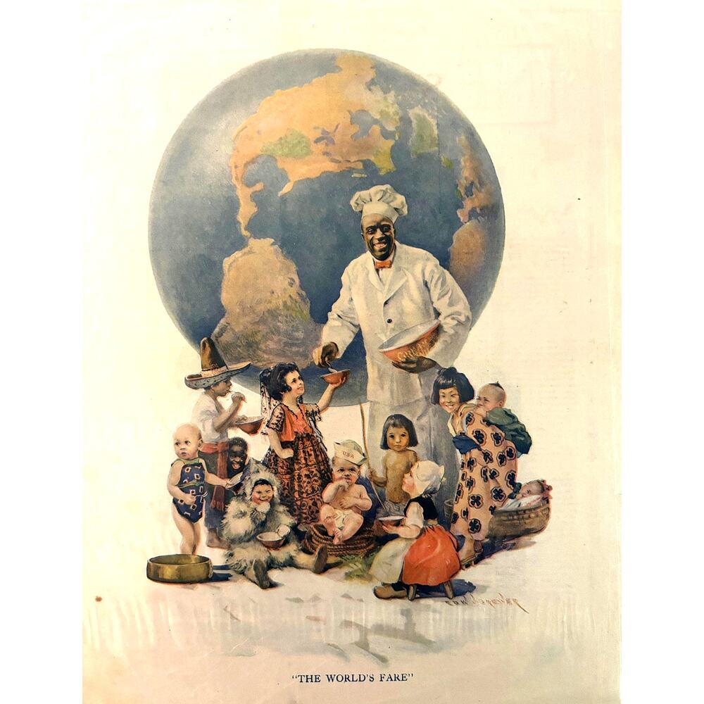 1923 Original Antique Magazine Ad | Cream of Wheat | "The World's Fare"